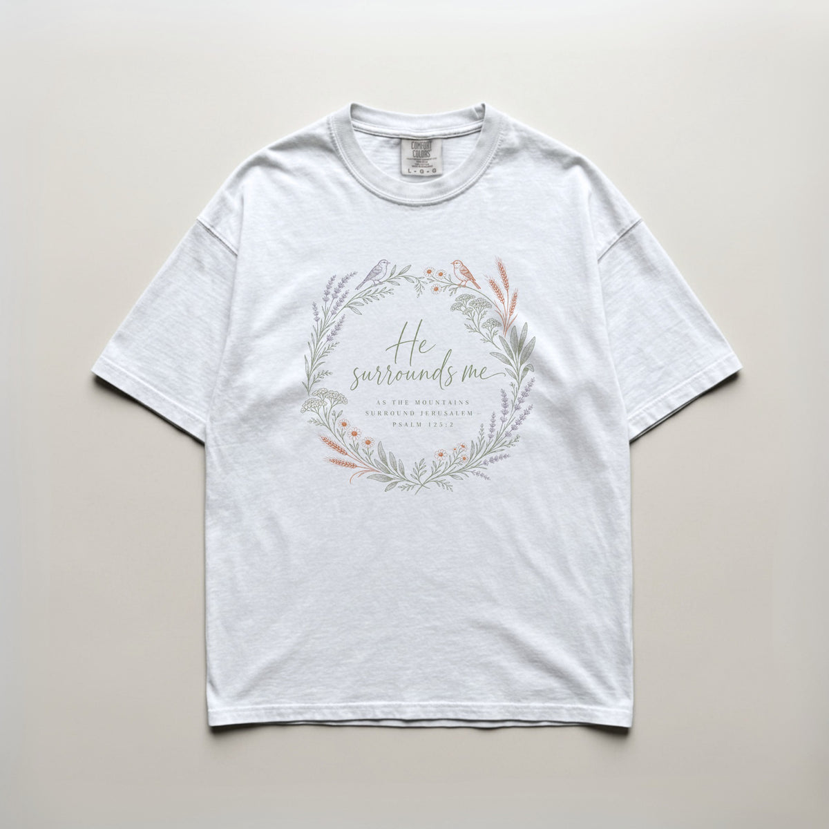 White | Design on shirt
