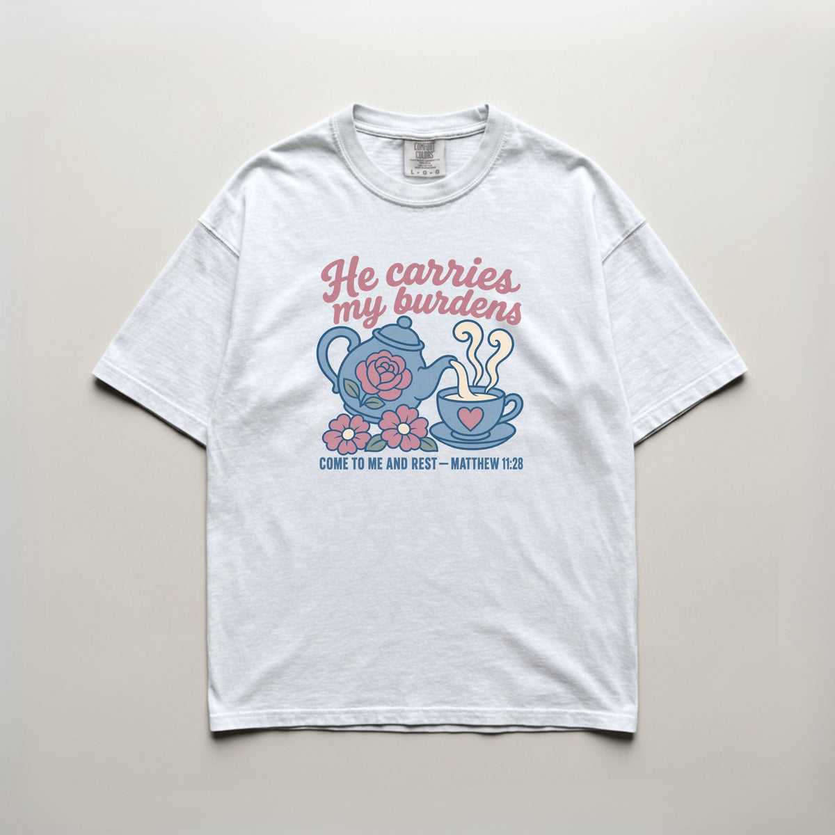 White | Design on shirt