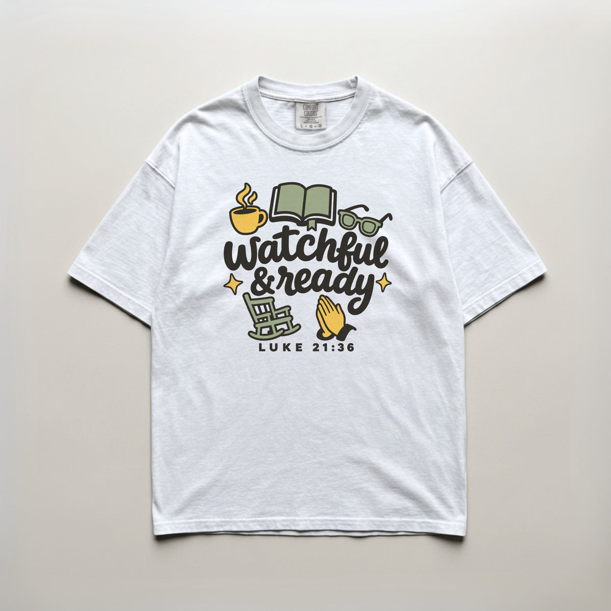 White | Design on shirt